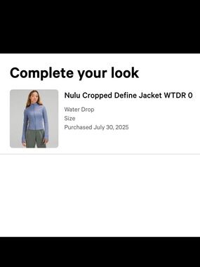 BNWT Lululemon Define Jacket